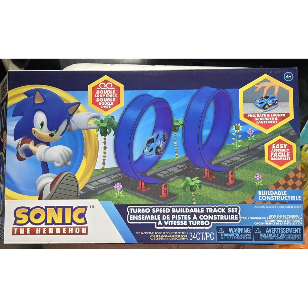Sonic The Hedgehog Turbo Speed Double Loop Buildable Track Set